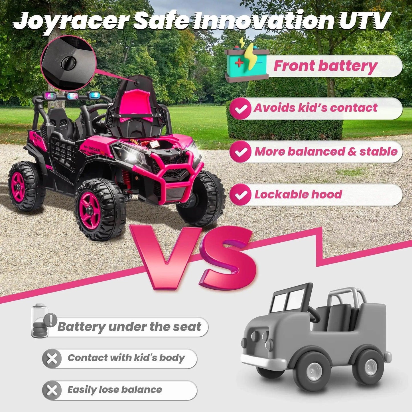  Premium Ride On Car Two Seater 24V 4WD Toyland EU -  ToylandEU™