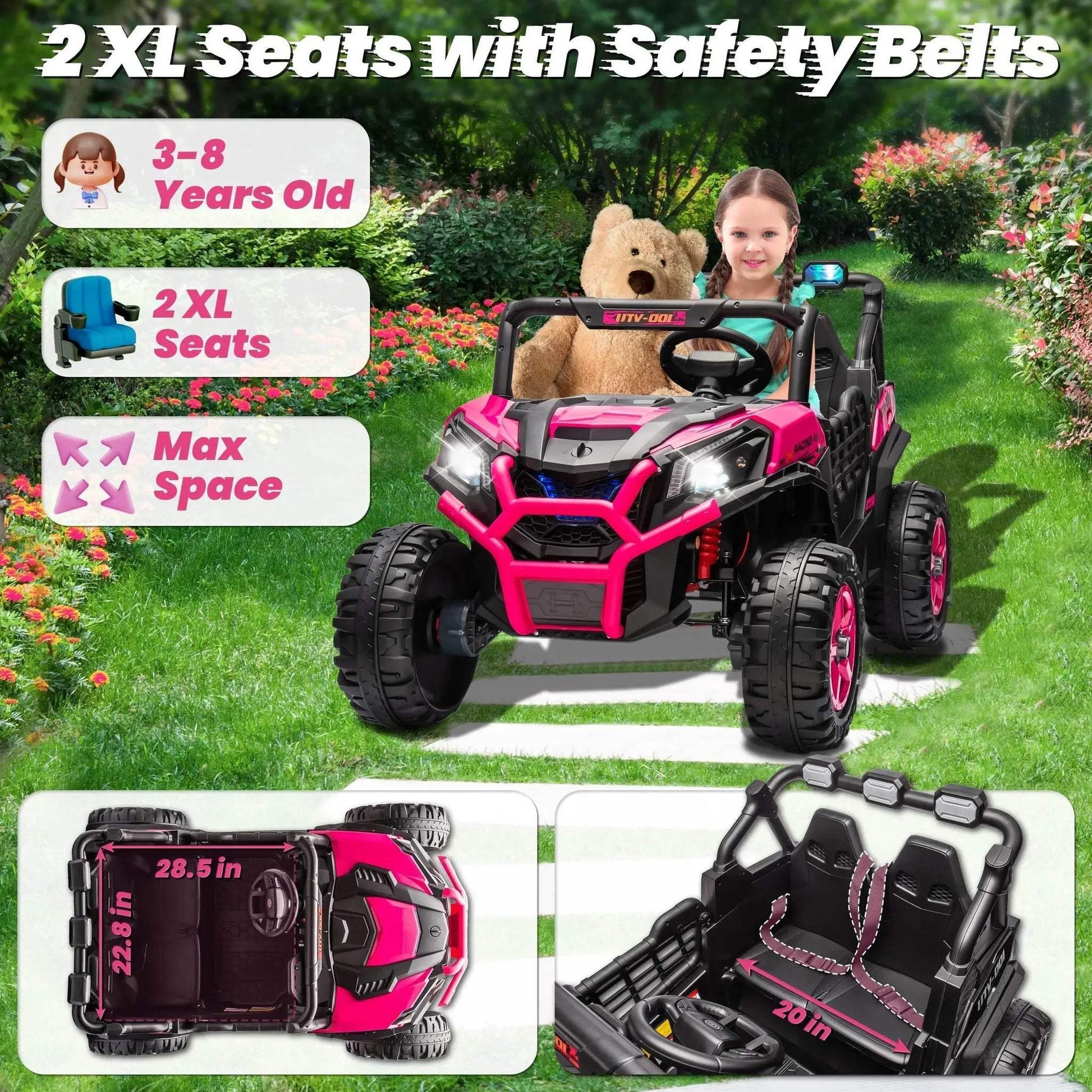  Premium Ride On Car Two Seater 24V 4WD Toyland EU -  ToylandEU™