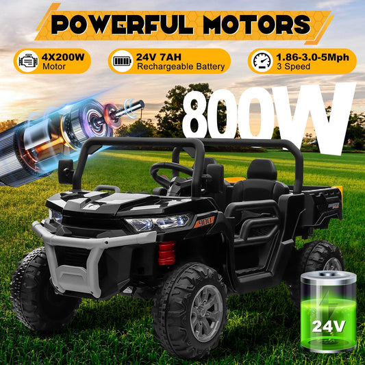 Premium Ride On Dump Truck 2 Seater Remote Control For Kids - ToylandEU