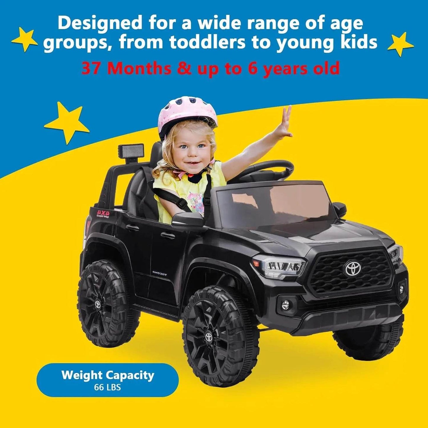 Premium Ride On Truck 12V Lights Remote Control For Kids - ToylandEU