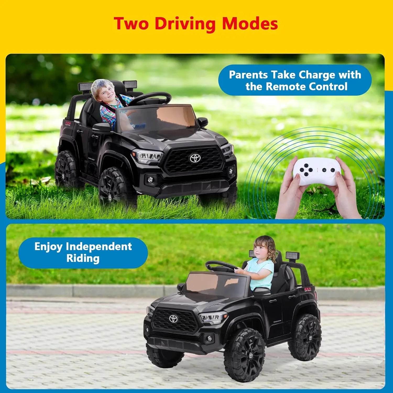 Premium Ride On Truck 12V Lights Remote Control For Kids - ToylandEU