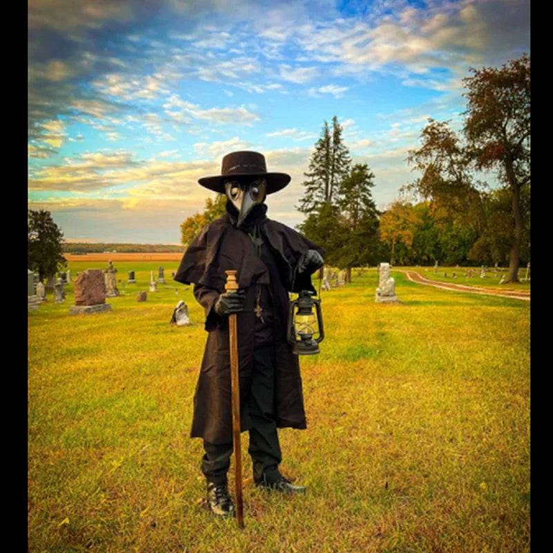 Premium Robe Costume Hooded Sorcerer Black Adults And Kids - ToylandEU