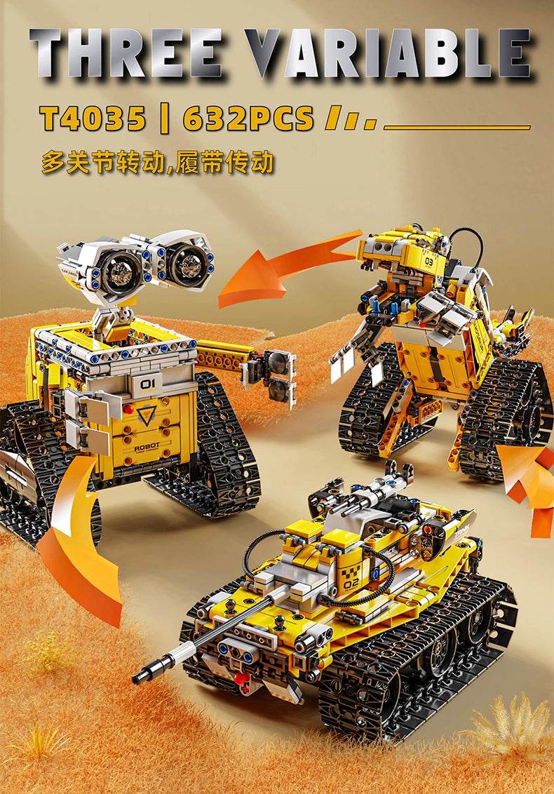 Premium Robot Building Blocks 3 In 1 Dinosaur Tank For Boys - ToylandEU