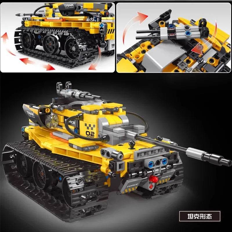 Premium Robot Building Blocks 3 In 1 Dinosaur Tank For Boys - ToylandEU