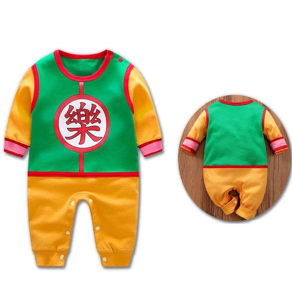 Premium Rompers Dragon Ball Z Inspired Anime Character Print For Infants And Kids Halloween Cosplay - ToylandEU