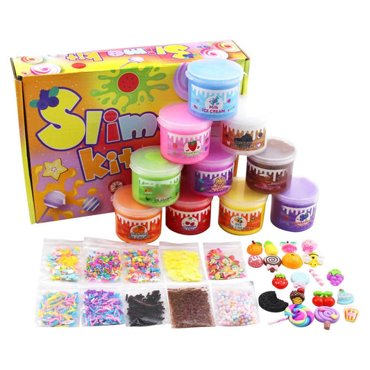 Premium Safe Slime Set 60ml 10 Pack For Kids 3 Plus - ToylandEU