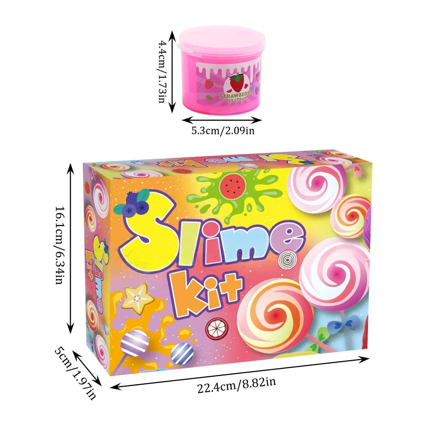 Premium Safe Slime Set 60ml 10 Pack For Kids 3 Plus - ToylandEU