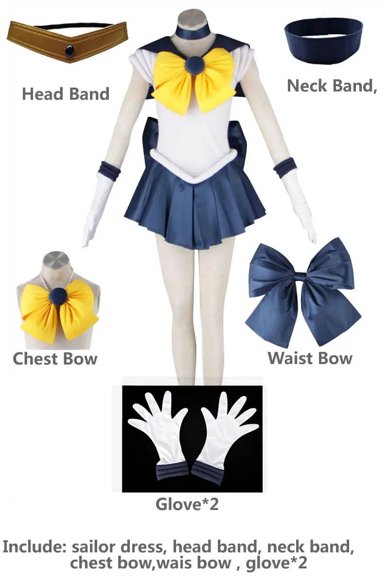 Premium Sailor Uranus Moon Dress Cosplay Costume Plus Size - ToylandEU