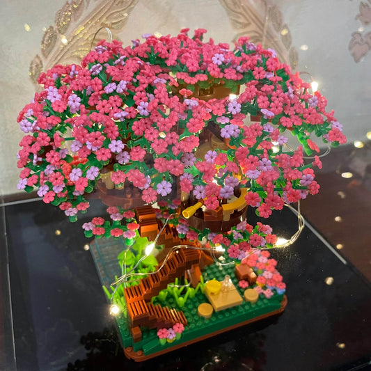 Premium Sakura Tree Blocks Lighted Ornament Girlfriend Gift - ToylandEU
