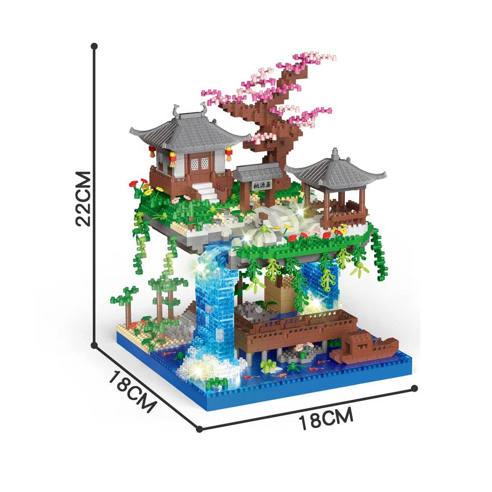 Premium Sakura Tree Micro Blocks With Led Lights For Her - ToylandEU