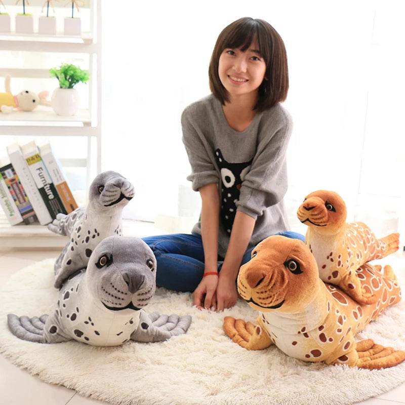 Premium Seal Plush Toy Lifelike Details For Home Decor - ToylandEU