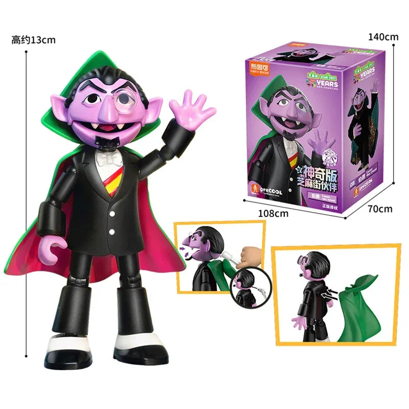 Premium Sesame Street Building Block Figures Featuring Ernie Bert Elmo For Kids - ToylandEU