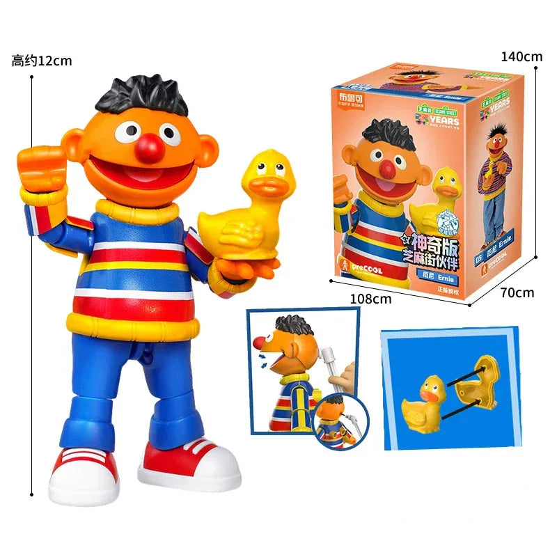 Premium Sesame Street Building Block Figures Featuring Ernie Bert Elmo For Kids - ToylandEU