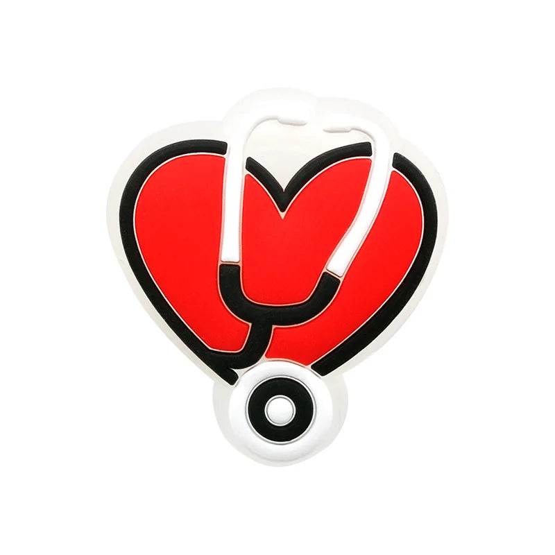 Premium Shoe Charms Pink Led Rainbow Flower For Nurses Moms - ToylandEU