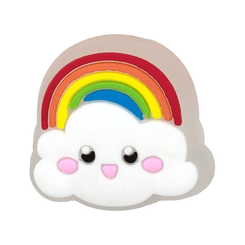 Premium Shoe Charms Pink Led Rainbow Flower For Nurses Moms - ToylandEU