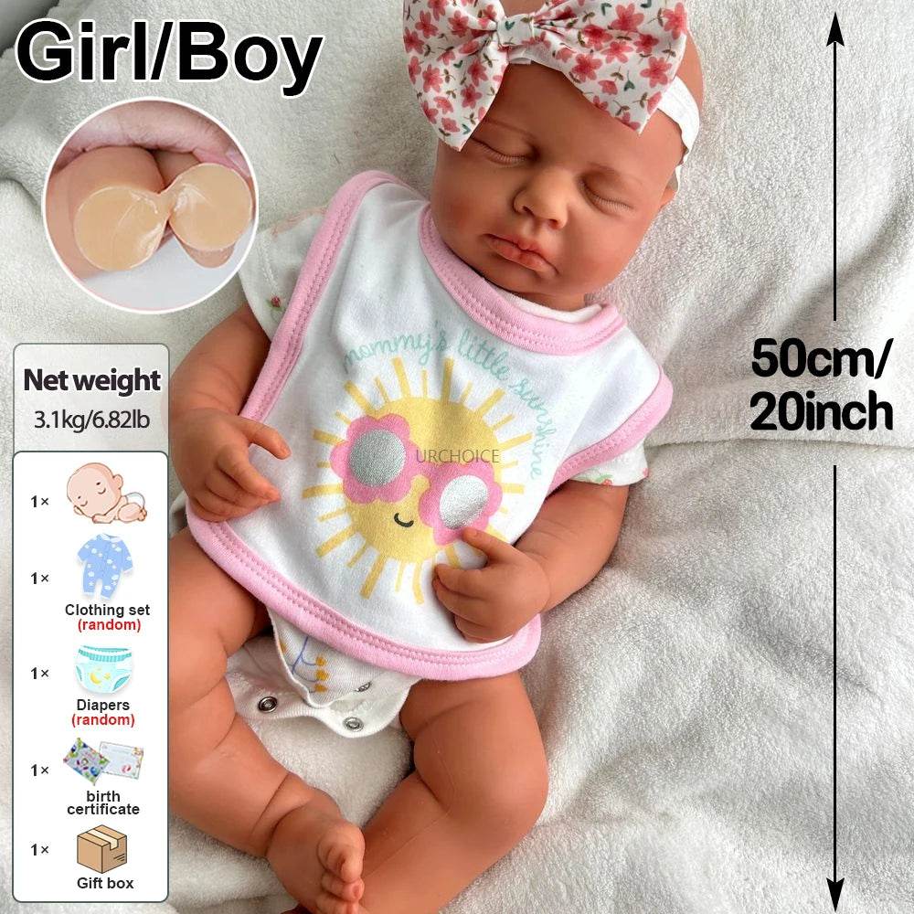 Premium Silicone Reborn Baby Doll With Soft Skin For Display - ToylandEU