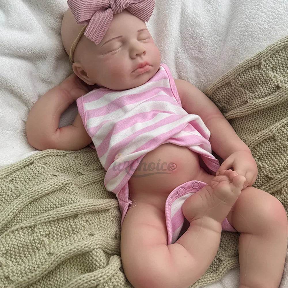 Premium Silicone Reborn Doll Authentic Hand Foot Lines Kids - ToylandEU