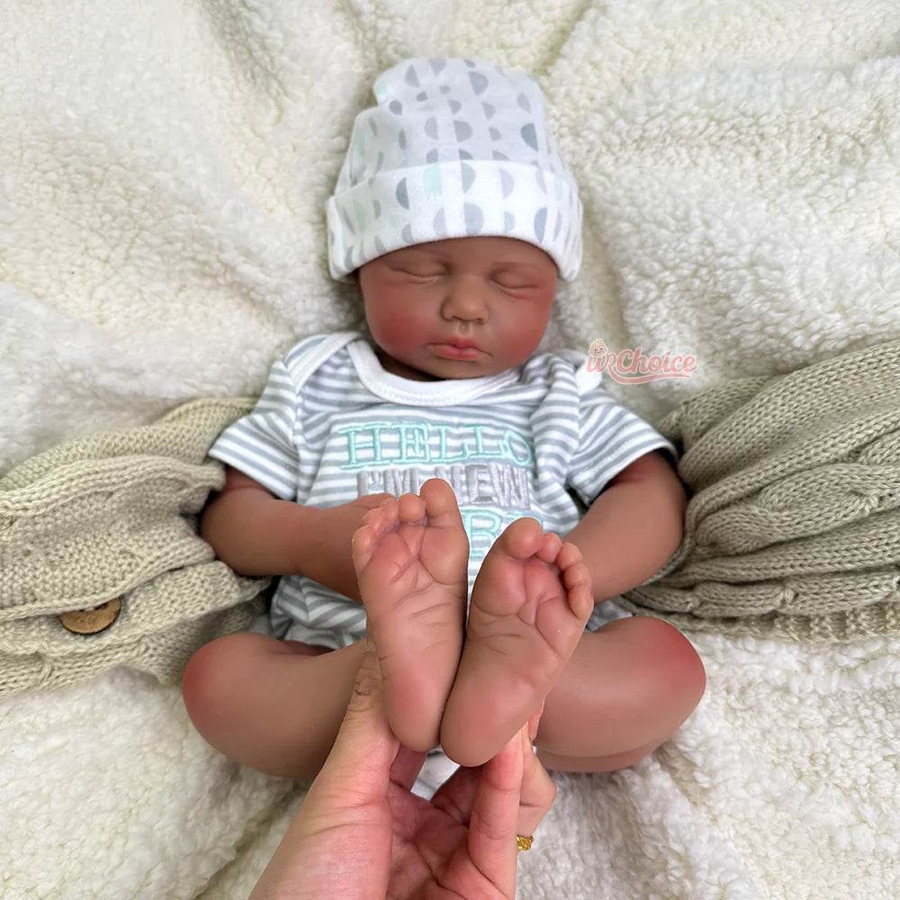Premium Silicone Reborn Doll Authentic Hand Foot Lines Kids - ToylandEU