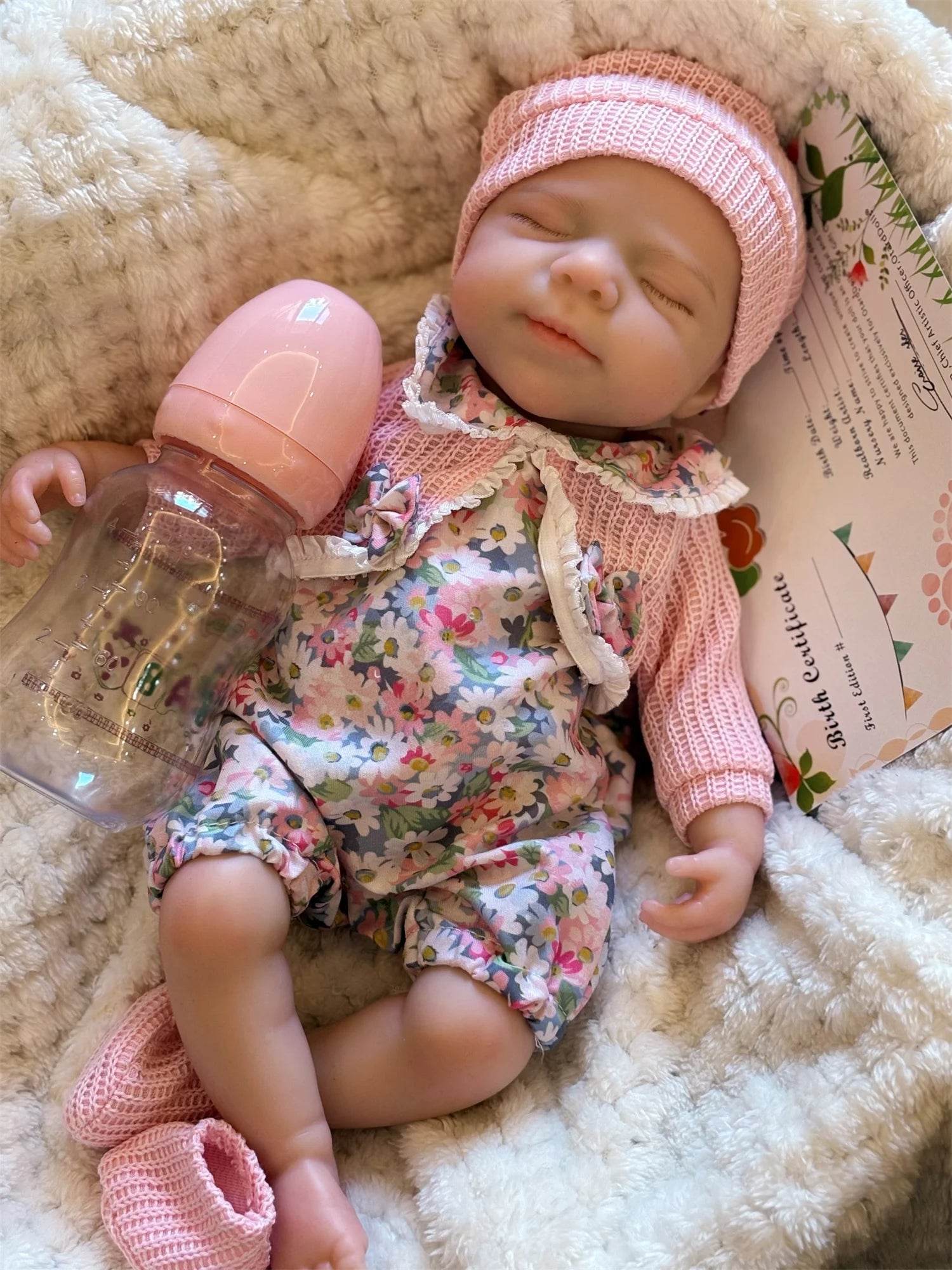 Premium Silicone Reborn Doll Open Mouth 33cm For Collectors - ToylandEU