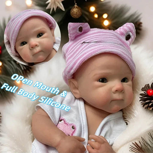 Premium Silicone Reborn Doll Open Mouth For Collectors - ToylandEU