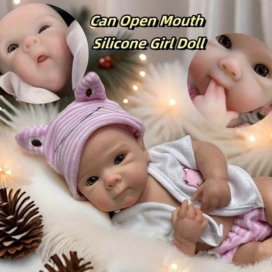 Premium Silicone Reborn Doll Open Mouth For Collectors - ToylandEU
