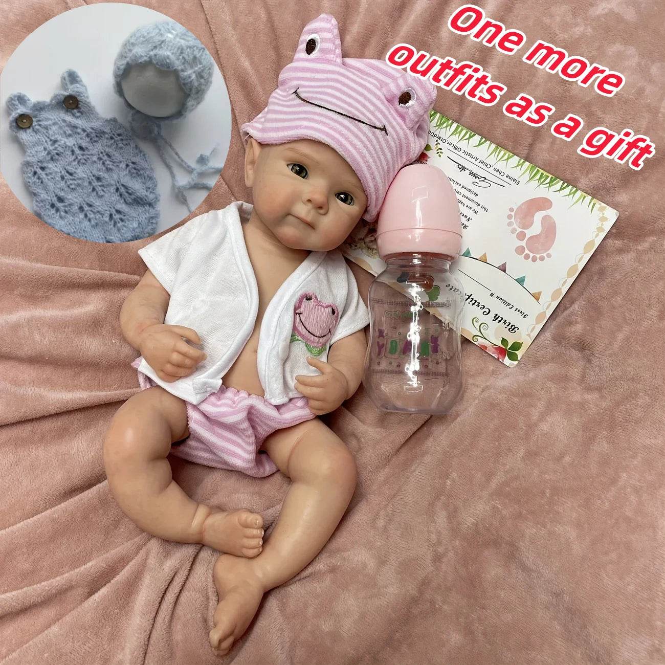 Premium Silicone Reborn Doll Open Mouth For Collectors - ToylandEU
