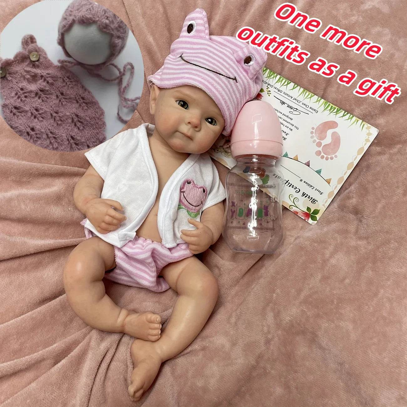 Premium Silicone Reborn Doll Open Mouth For Collectors - ToylandEU