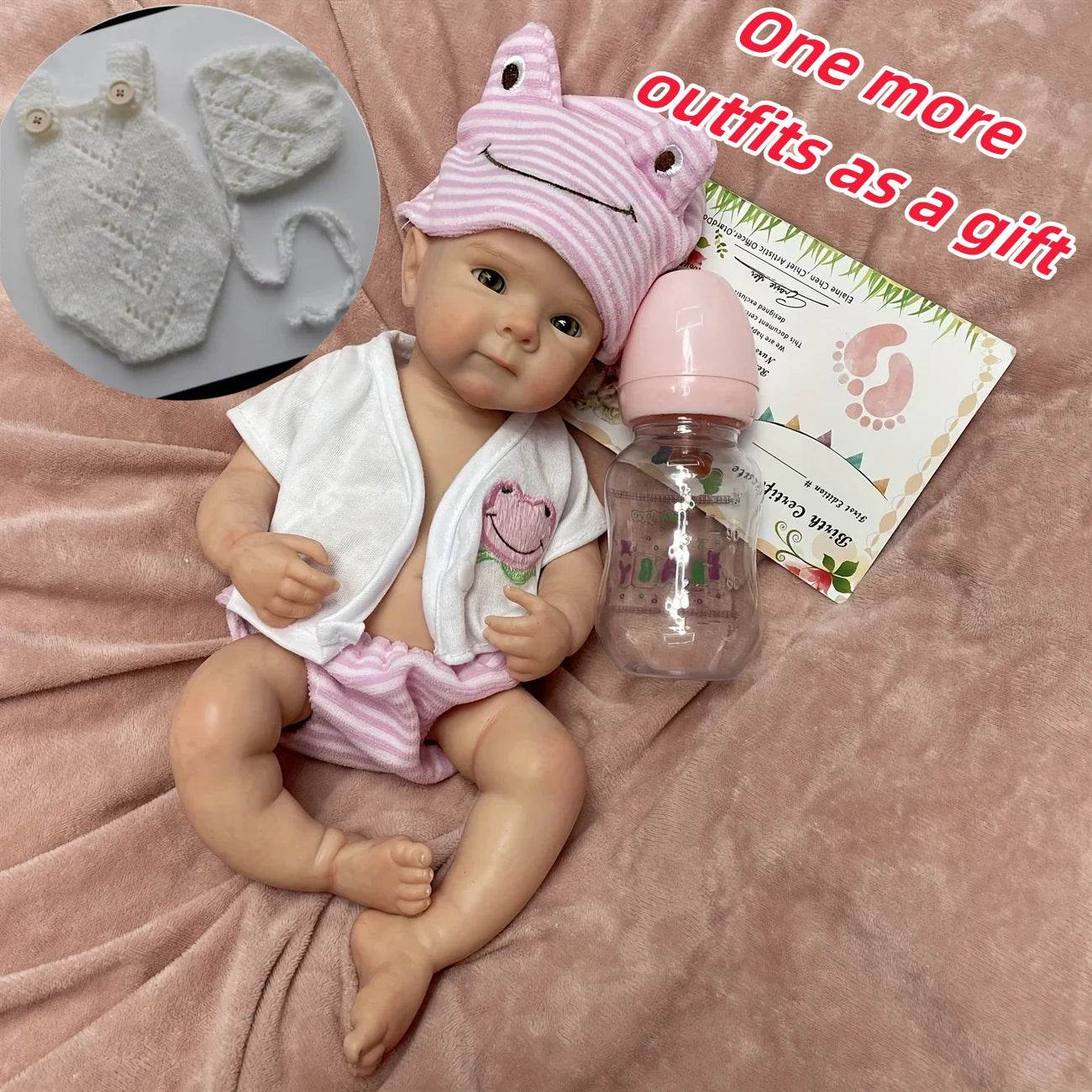 Premium Silicone Reborn Doll Open Mouth For Collectors - ToylandEU