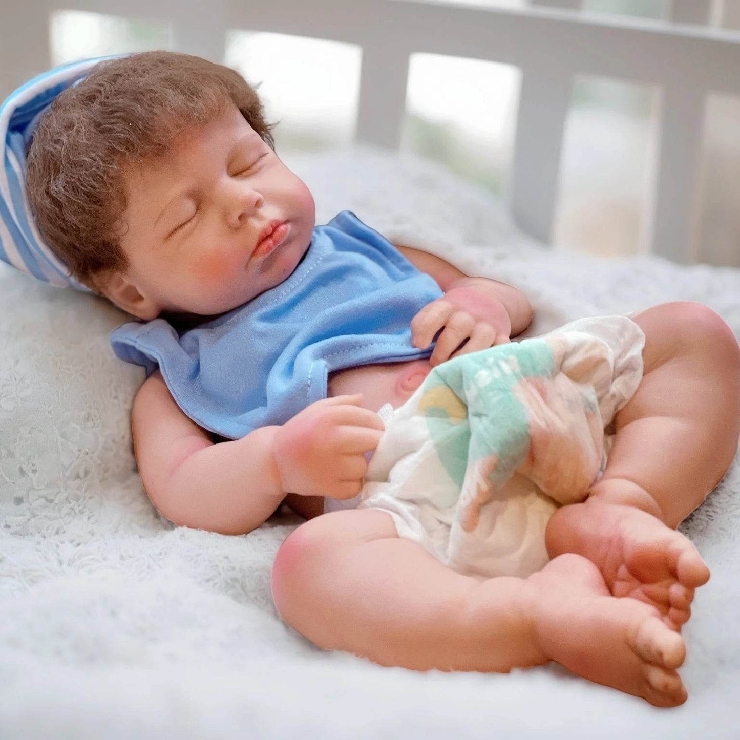 Premium Silicone Reborn Doll With Rooted Hair For Collectors - ToylandEU
