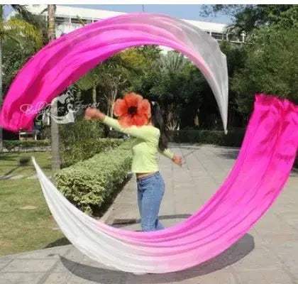 Premium Silk Veil For Belly Dance Performance Stage Props - ToylandEU