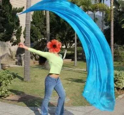 Premium Silk Veil For Belly Dance Performance Stage Props - ToylandEU