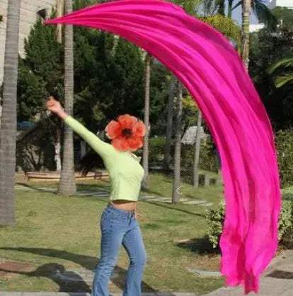 Premium Silk Veil For Belly Dance Performance Stage Props - ToylandEU