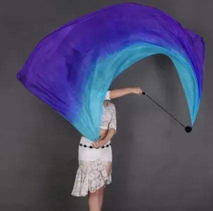 Premium Silk Veil For Belly Dance Performance Stage Props - ToylandEU