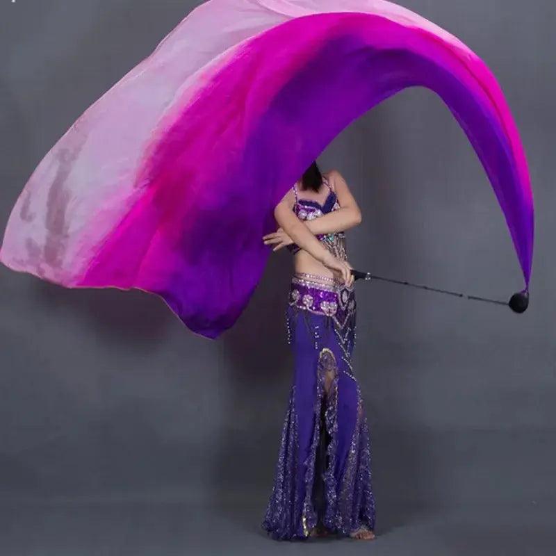  Premium Silk Veil Rainbow Belly Dance Props -  ToylandEU™