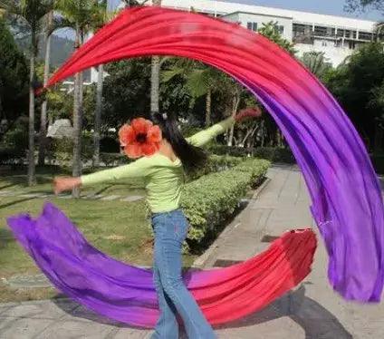  Premium Silk Veil Rainbow Belly Dance Props -  ToylandEU™