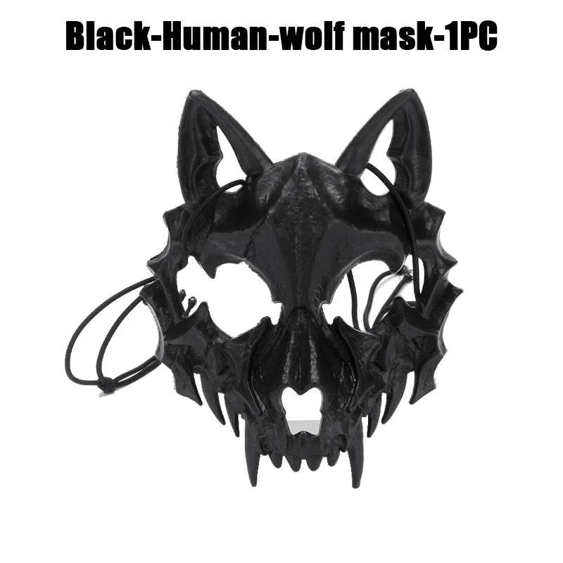 Premium Skeleton Mask Dragon God Half Face For Cosplay - ToylandEU