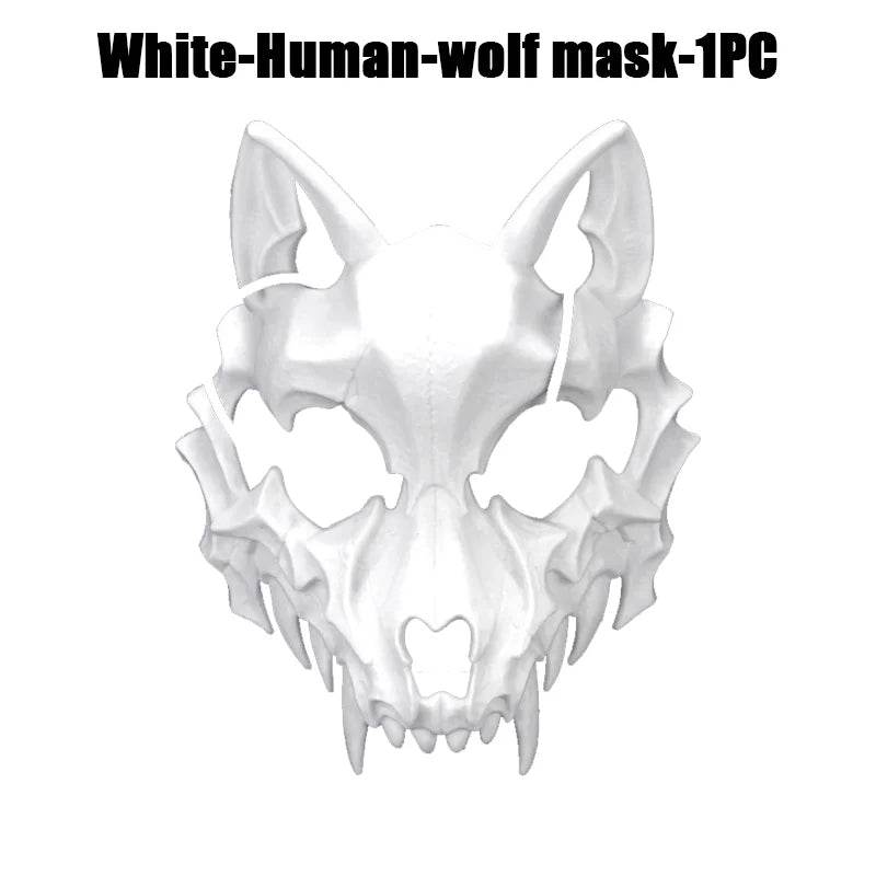 Premium Skeleton Mask Dragon God Half Face For Cosplay - ToylandEU