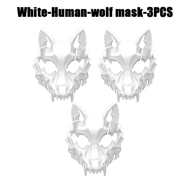 Premium Skeleton Mask Dragon God Half Face For Cosplay - ToylandEU