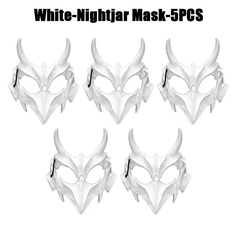 Premium Skeleton Mask Dragon God Half Face For Cosplay - ToylandEU