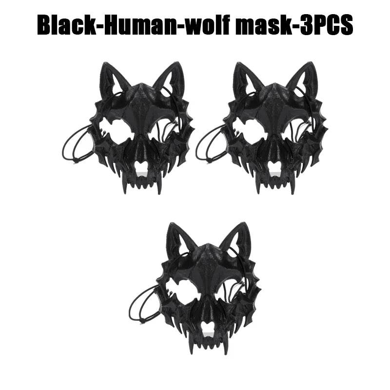 Premium Skeleton Mask Dragon God Half Face For Cosplay - ToylandEU