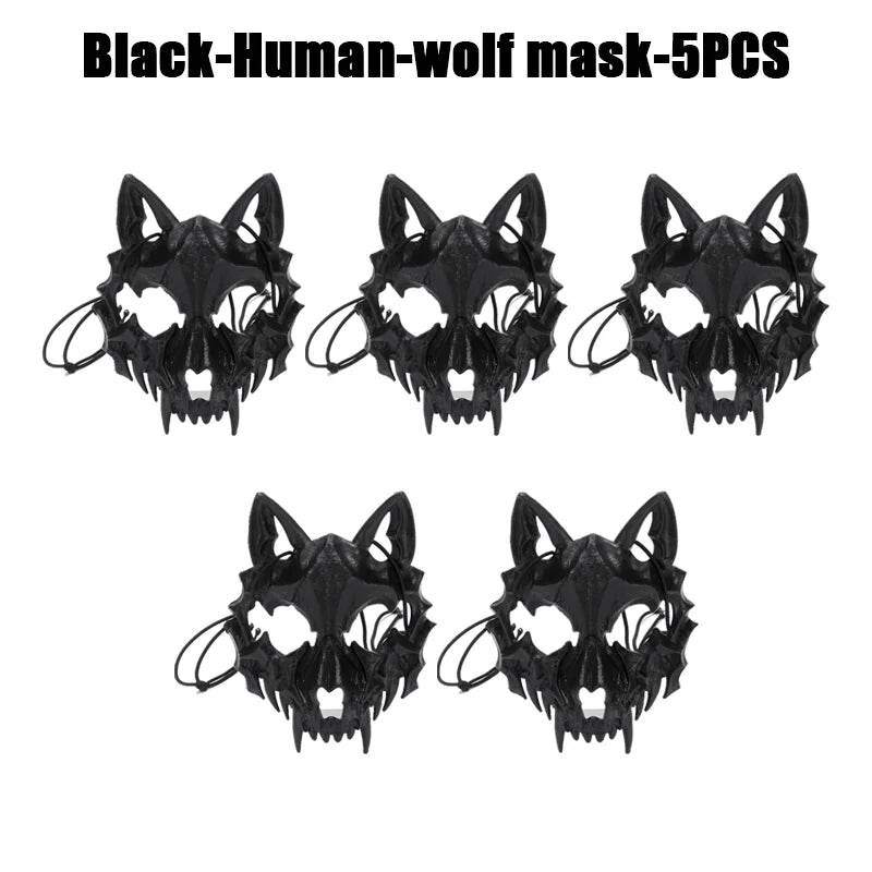 Premium Skeleton Mask Dragon God Half Face For Cosplay - ToylandEU