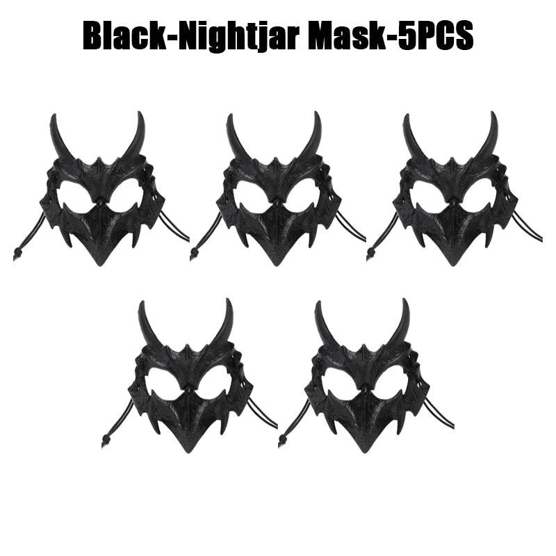 Premium Skeleton Mask Dragon God Half Face For Cosplay - ToylandEU