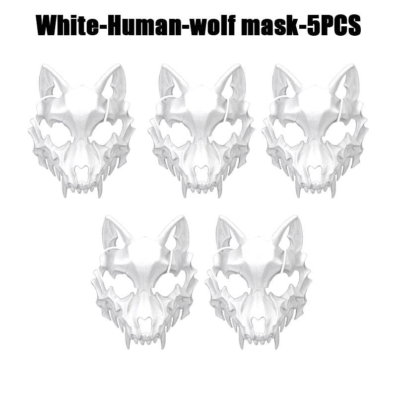 Premium Skeleton Mask Dragon God Half Face For Cosplay - ToylandEU