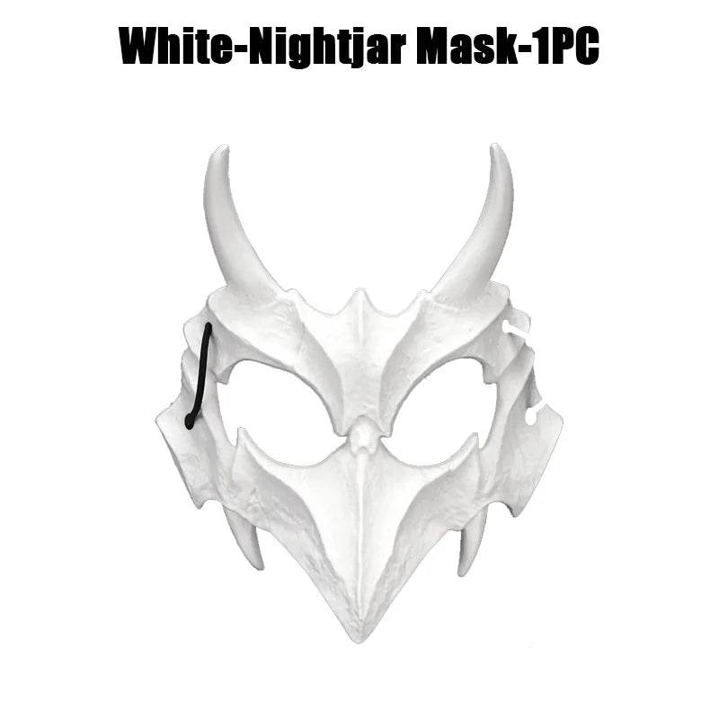 Premium Skeleton Mask Dragon God Half Face For Cosplay - ToylandEU