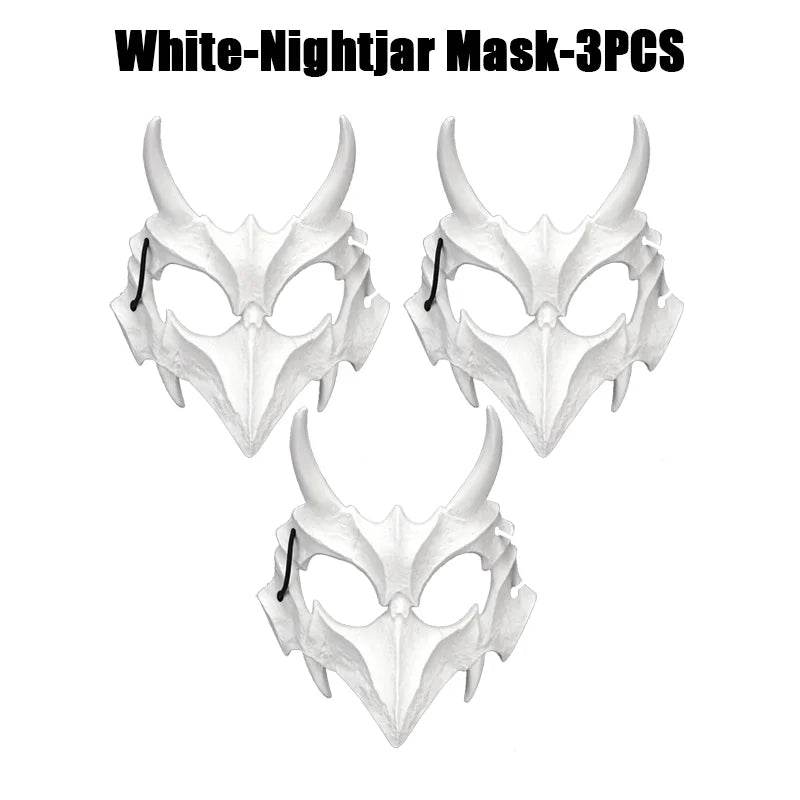 Premium Skeleton Mask Dragon God Half Face For Cosplay - ToylandEU