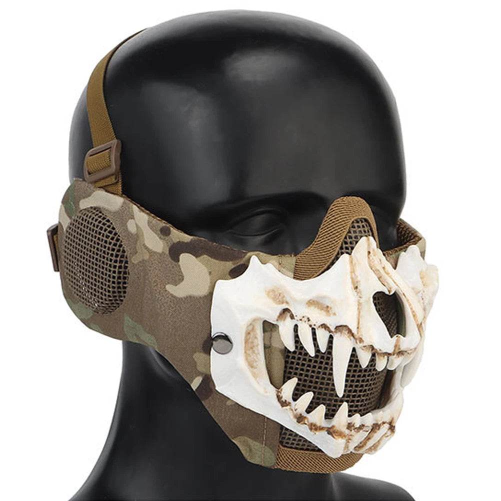 Premium Skeleton Mask With Halloween Fangs For Adults - ToylandEU
