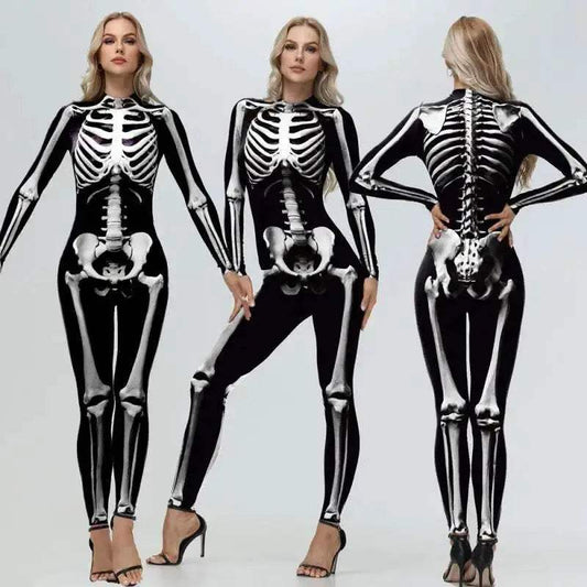  Premium Skeleton Print Bodysuit Toyland EU -  ToylandEU™