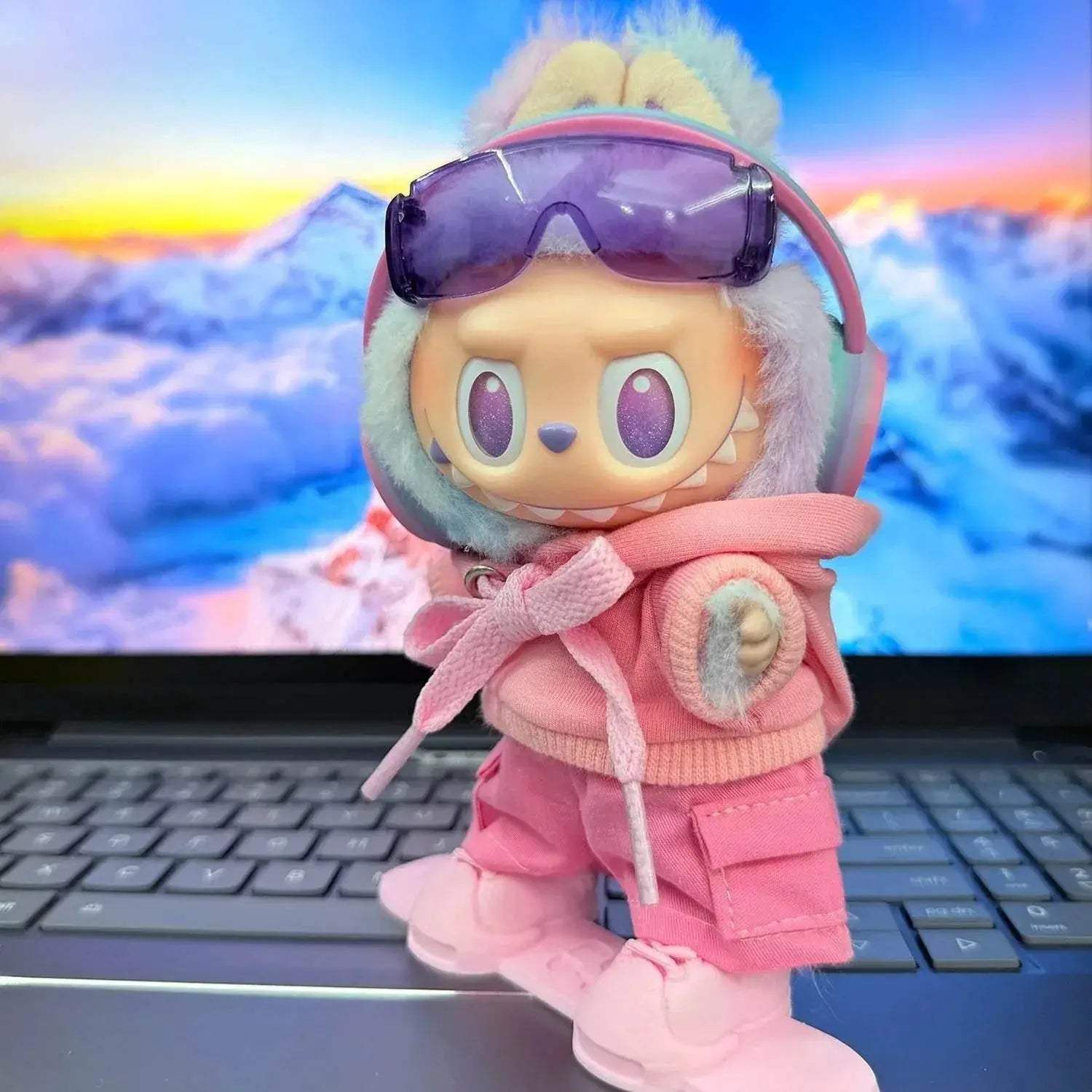 Premium Ski Clothes Set For 17cm Labubu Doll Snowboard - ToylandEU