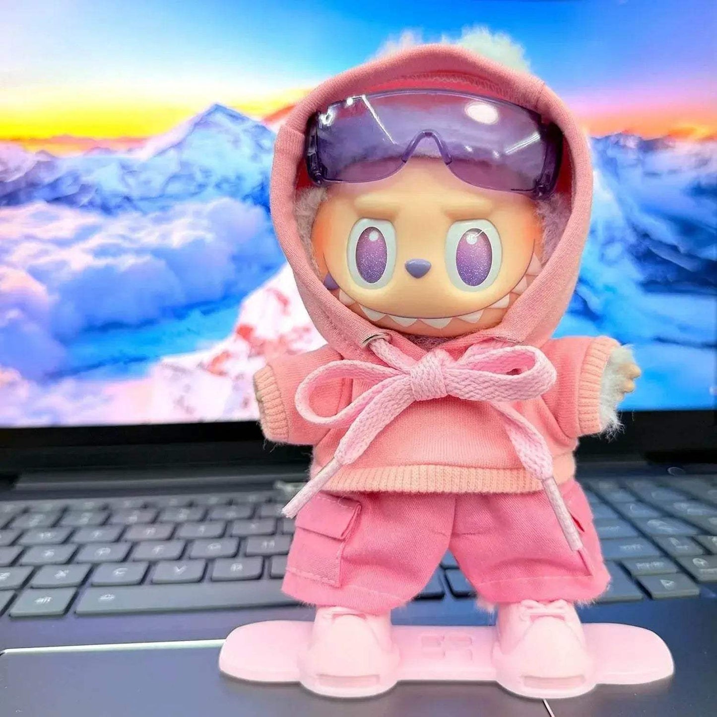 Premium Ski Clothes Set For 17cm Labubu Doll Snowboard - ToylandEU
