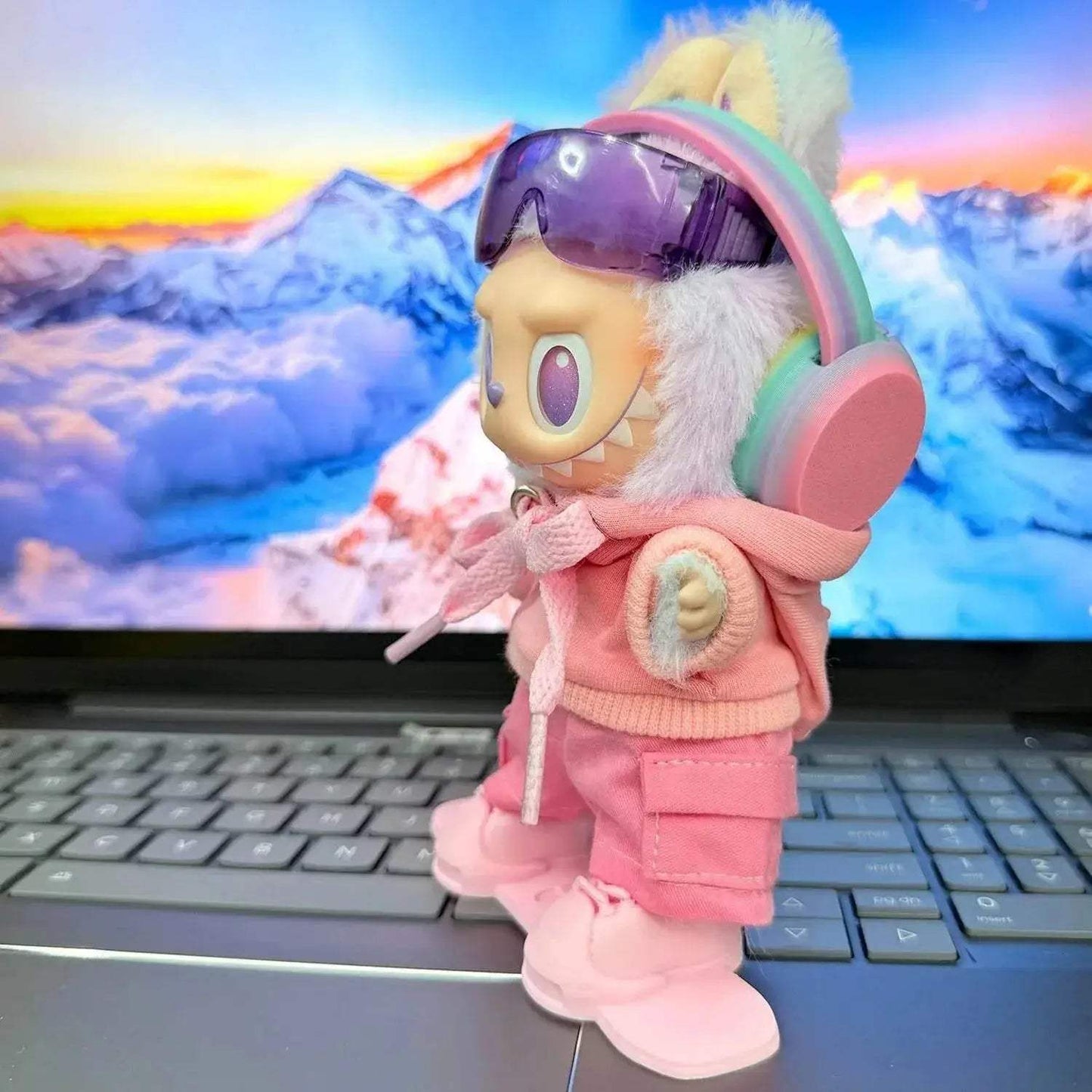 Premium Ski Clothes Set For 17cm Labubu Doll Snowboard - ToylandEU